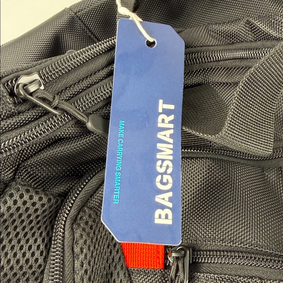 NWT BAGSMART Black and Red Men's Duffel Bag Gyn Bag Expandable - Picture 14 of 15